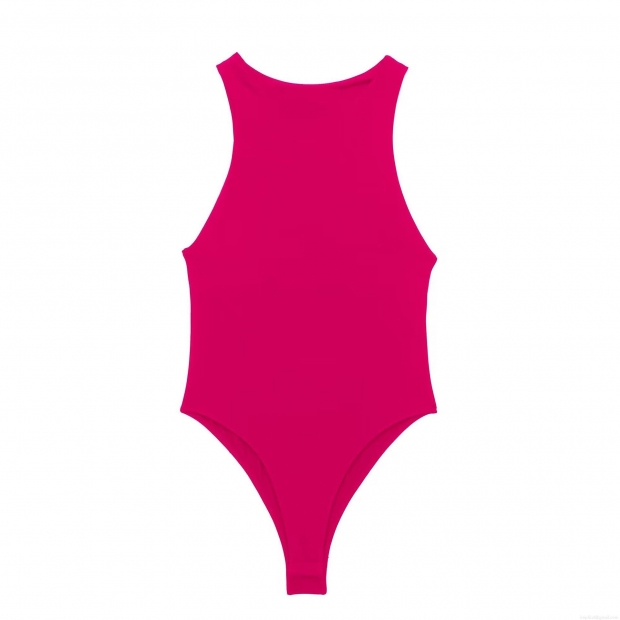 Women Halter Neck Bodysuit Y2K Summer Sleeveless Slim Fit Solid Color Polyester Jumpsuit Top Streetwear Party Clubwear Body Suit with Snap Button Crotch