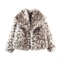Women-s Sexy Leopard Print Faux Fur Coat Thick Warm Winter Shaggy Jacket With Lapel Collar-Polyester Lining Fashionable Outwear For Party Daily Leisure Women Clothing