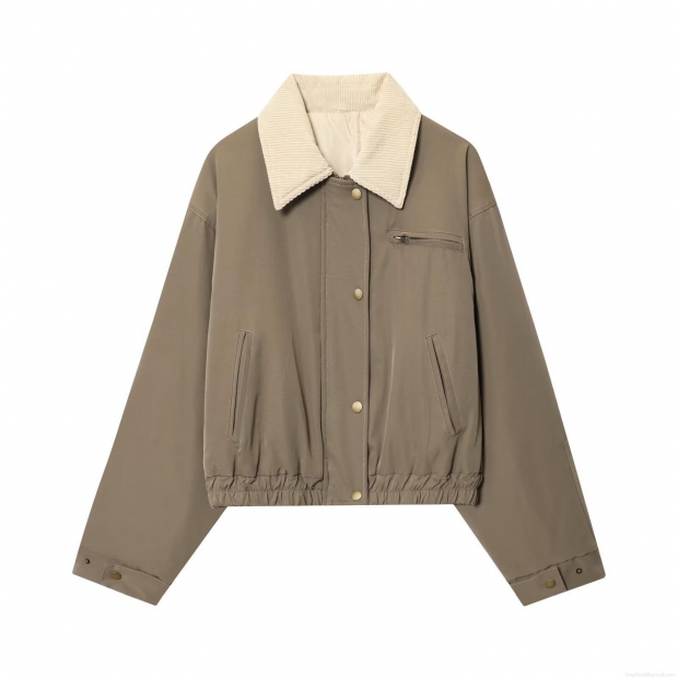 Women's Vintage Ethnic Style Padded Jacket Loose Long Sleeve Corduroy Patchwork Coat With Pockets Button Down Warm Winter Outerwear