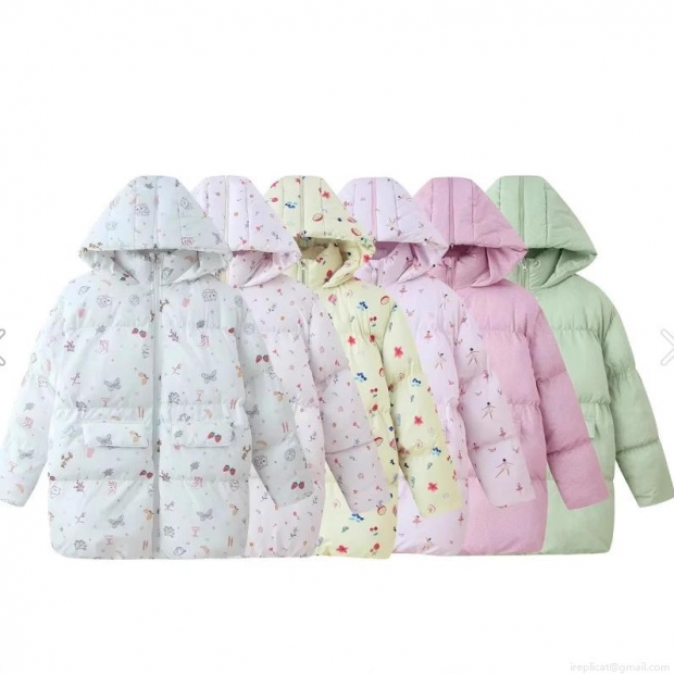 Women's Fashion Ethnic Floral Hooded Puffer Jacket Casual Mid-Length Polyester Cotton Quilted Coat Long Sleeve Warm Winter Outerwear With Pockets For Women